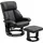 Homcom Relaxsessel Polyester 80 x 102 x 76 cm schwarz mit Hocker