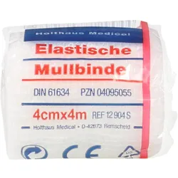 Elastische Mullbinde 4cmx4M 1 ST