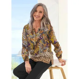 GOLDNER Elegante Printbluse Gelb 20