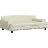 vidaXL Kindersofa Creme 90x53x30 cm Kunstleder