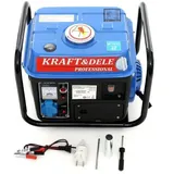 Benzin Stromaggregat 2-Takt 1200W 12V / 230V 2PS Notstromaggregat + Satz