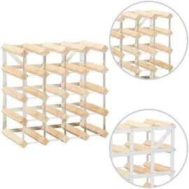 vidaXL Weinregal 22,5 x 41,5 x 22,5 cm Beige