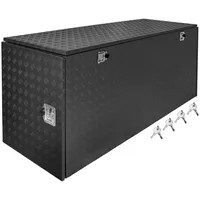 Trucky Truckbox Werkzeugbox Werkzeugkiste Schwarz Anhängerbox Alubox Deichselbox P900