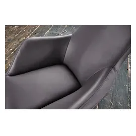 KAWOLA Relaxliege CAVAL Leder dunkelgrau