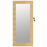 vidaXL Schmuckschrank mit Spiegel Wandmontage 30x8,5x67 cm