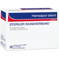 BEIERSDORF Hansapor steril Wundverband 6x7cm 25er Pack