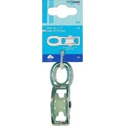 PÖSAMO Blockrolle einfach (SB) galZn für Seil-Ø b. 7,0mm