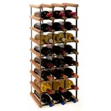 Proregal Weinregal Braun, Holz, Kiefer, Rechteckig, 32.5x82.5x24.5 cm, Wohnzimmer, Regale, Weinregale