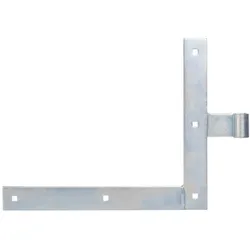 Alberts Fensterladen-Winkelband gerade Abschluss, Stahl, Montage oben, 250x300 mm