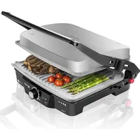 Cecotec Rock n Grill 2000 Elektrogrill, Kontaktgrill Silber