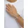 KUZZOI Bead-Armband-Set Panzerkette Lava Schwarz 925 Sterling Silber silberfarben 23 cm