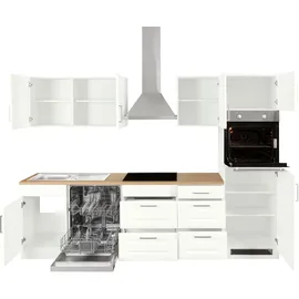 kochstation KS-Stockholm Küchenzeile 280 x 60 x 0 cm weiß