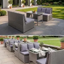 Mendler HWC-G16 Loungeset grau