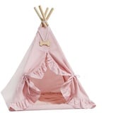 Rainbow Kids Tipi-Zelt Tipi für Hunde und Katzen / Haustierzelt Süße Perle, (2 tlg), vier Holzstangen zu je 110 cm Länge