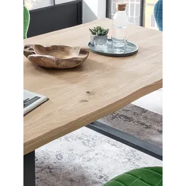 SIT Möbel TABLES & CO Esszimmertisch Metall/Wildeiche geölt - Antikschwarz