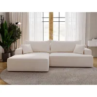 GRAINGOLD Ecksofa L-Form Links) California mit Schlaffunktion Bettkasten -