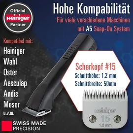 Heiniger Scherkopf Saphir 15 1,2 mm