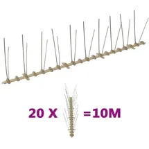 vidaXL Vogelabwehr-Spikes-Set 10 m 20-tlg.