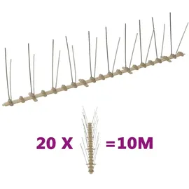 vidaXL Vogelabwehr-Spikes-Set 10 m 20-tlg.