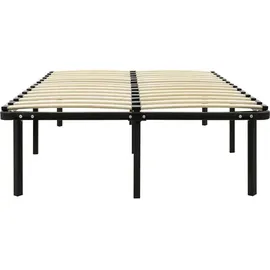 vidaXL Bettgestell 120 x 200 cm Schwarz
