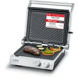 CASO Design SteakChef Doppel Kontaktgrill 2000 W silber