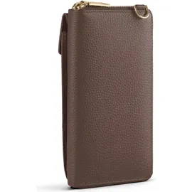 lazarotti Geldbörse Damen Bologna Leather Zip Around Wallet taupe