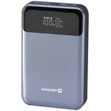 Swissten POWER BANK 20000 mAh 100W POWER DELIVERY PRO NOTEBOOKY (20000 mAh, Powerbank, für Laptop und MacBook USB-C Grau - Grau