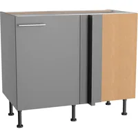 OPTIFIT Eckunterschrank Mats825 100 x 65 x 58,4 cm Basaltgrau