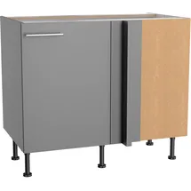 OPTIFIT Eckunterschrank Mats825 100 x 65 x 58,4 cm Basaltgrau