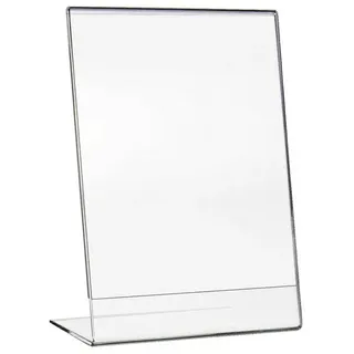 HMF 46932 Acryl Tischaufsteller schräg DIN A5 Hochformat Glasklar