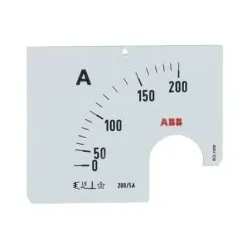 ABB SCL1/200 Wechselskala für AMT 1 Amperemeter SCL1-200 Wechselskala für AMT 1 2CSM110229R1041 SCL1200