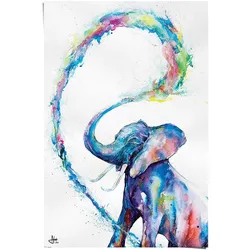 Poster REINDERS "Elefant Art", bunt (farbe bild(er): mehrfarbig), B:61cm H:91,5cm, Papier, Bilder