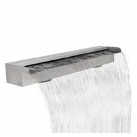 vidaXL Wasserfall Edelstahl 90 cm