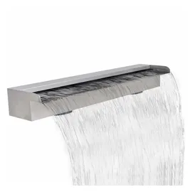vidaXL Wasserfall Edelstahl 90 cm