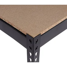 MCW Arbeitstisch Holz/Stahl 183x183x90cm schwarz