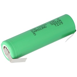 Samsung INR18650-25R 2500mAh 3,6V - 3,7V ungeschützt mit Lötfahne U