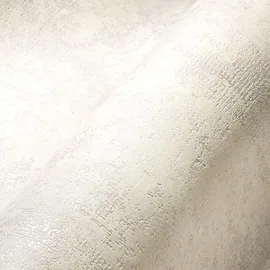 A.S. Création Vliestapete Uni Metallic Creme Weiß
