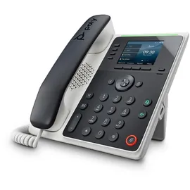 HP Poly Edge E220 IP Telefon, Weiss, Schwarz