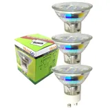Trango LED-Leuchtmittel GU10 5W 3000K warmweiß 3 St.