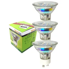 Trango LED-Leuchtmittel GU10 5W 3000K warmweiß 3 St.