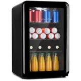 Klarstein PopLife Getränkekühler Kühlschrank 70 Liter 0-10 °C Retro-Design, LED