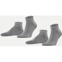 Falke Happy 2er Pack light grey melange 39-42