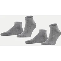 Falke Happy 2er Pack light grey melange 39-42