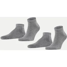 Falke Happy 2er Pack light grey melange 39-42