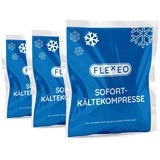 50 x FLEXEO Sofortkältekompresse 15 x 17 cm groß Sofort-Kältekompresse Kälte-Sofort-Kompresse Kühlpack Kühlakku Kältekompresse Kühlkompresse Instant Ice Bag Einmal Kühl-Kompresse Kühlpacks Quick