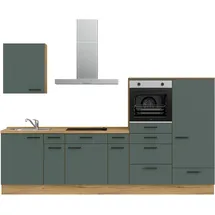 Nobilia Küchenzeile Easytouch I 300,3 cm grün