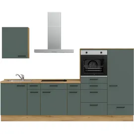 Nobilia Küchenzeile Easytouch I 300,3 cm grün
