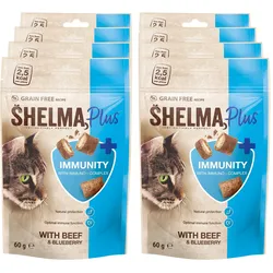 Shelma Immunität mit Rind & Blaubeeren 60g Gramm, 8er Pack