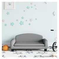 vidaXL Kindersofa Hellgrau 70x45x30 cm Stoff