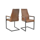 SalesFever Freischwinger Set 2 St., braun